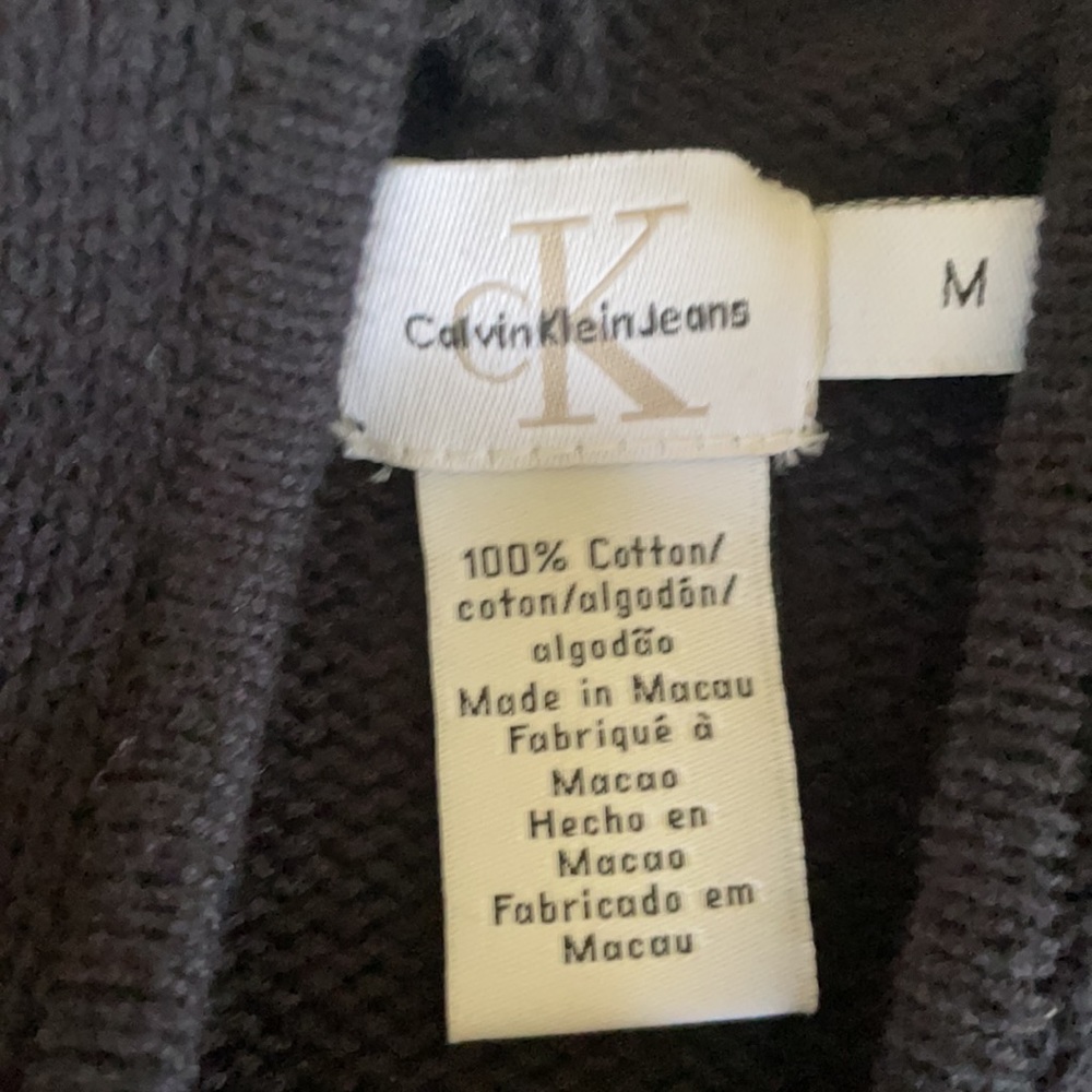 Calvin Klein zip up sweater - Picture 3 of 4